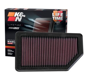 Hyundai Accent Performance Air Intake - K&N Engineering - High-Flow Drop-In Replacement Filter - `12-`17